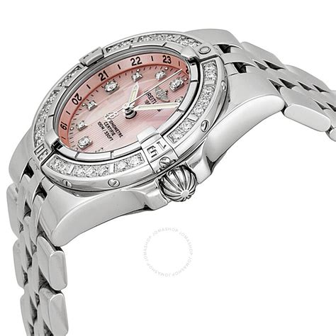 Breitling Windrider Starliner Pink Dial Ladies Watch A7134053/K512